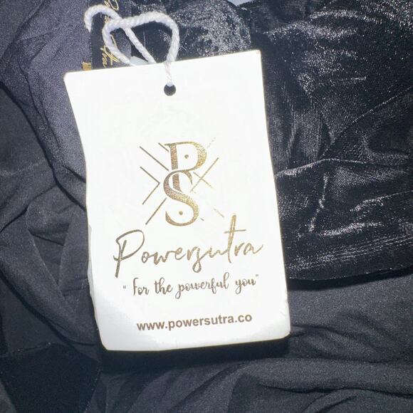 PowerSutra Velour Velvet Finnish Jacket Women Sz 11XL Black Office Holiday New - Picture 7 of 12